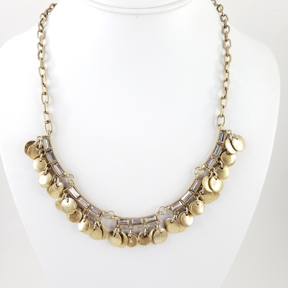 J. Crew statement necklace with brilliant baguette rhinestones A0283 - Picture 13 of 13